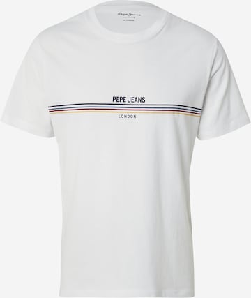 Pepe Jeans Majica | bela barva: sprednja stran