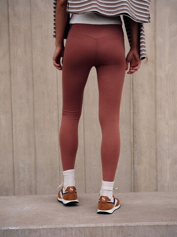 self. Skinny Leggings i brun