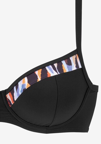 LASCANA T-Shirt Bikiniset in Schwarz