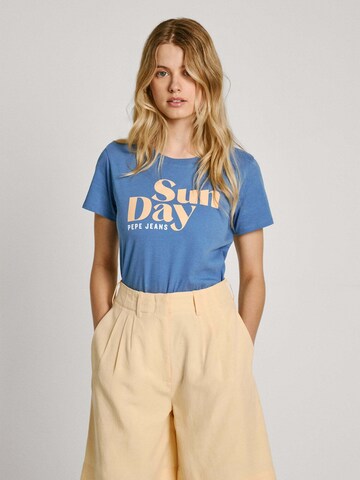 T-shirt 'Effie' Pepe Jeans en bleu : devant