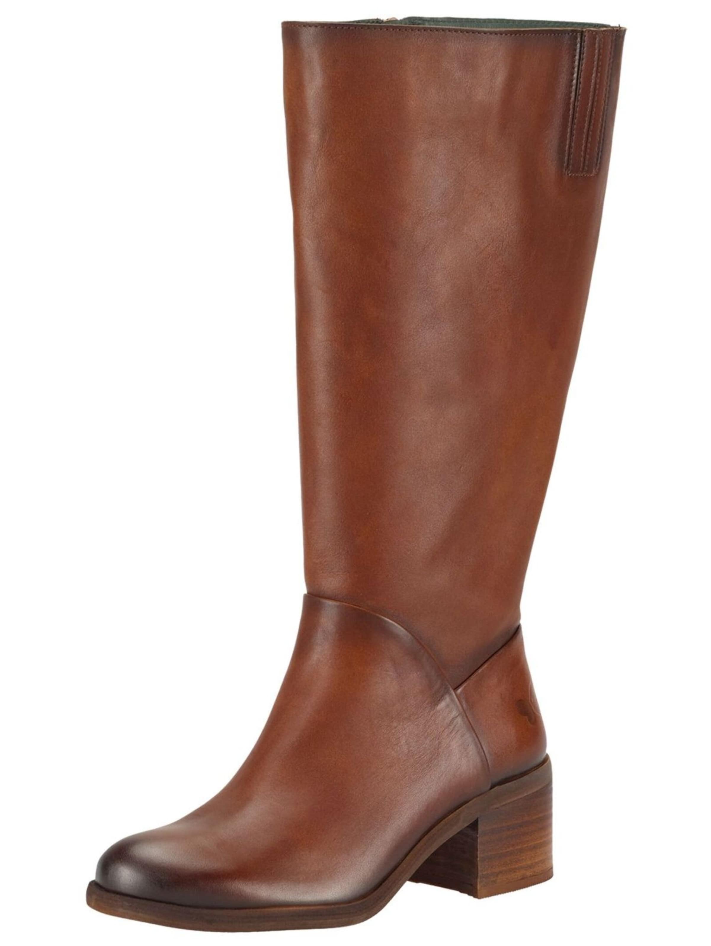 Felmini Wide Fit Stiefel 'Mira' in Braun: Vorderseite
