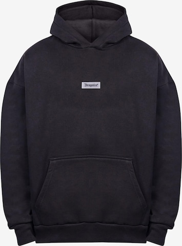 Sweat-shirt Dropsize en noir : devant