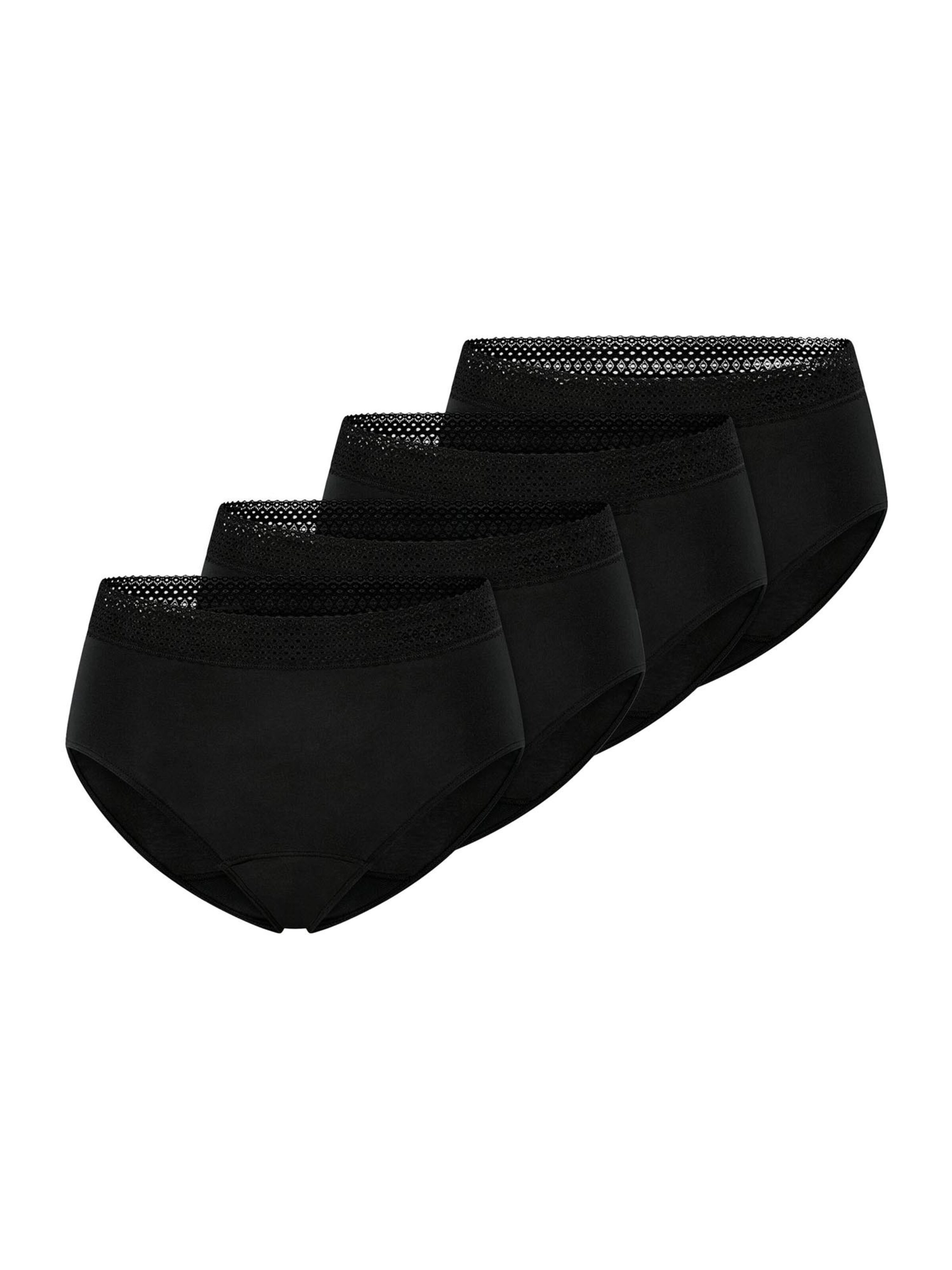 SCHIESSER Periodenslip in Schwarz: Vorderseite