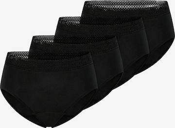 SCHIESSER Periodenslip in Schwarz: Vorderseite