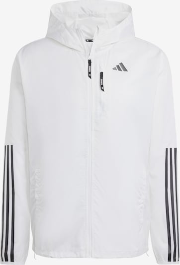 ADIDAS PERFORMANCE Veste de sport 'Own The Run' en noir / blanc, Vue avec produit