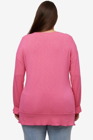 Ulla Popken - Camiseta en rosa