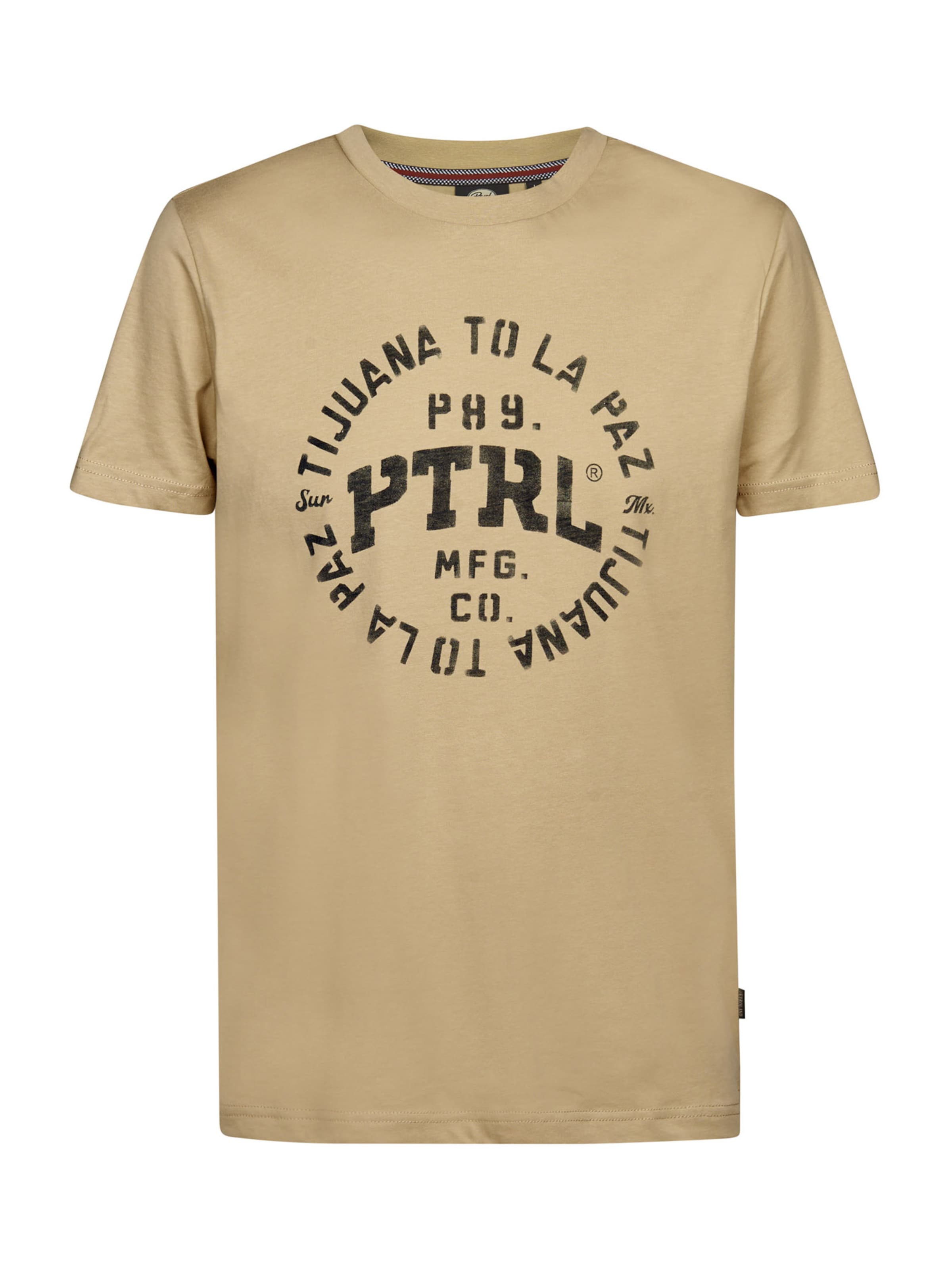 T-Shirt Petrol Industries en marron : devant