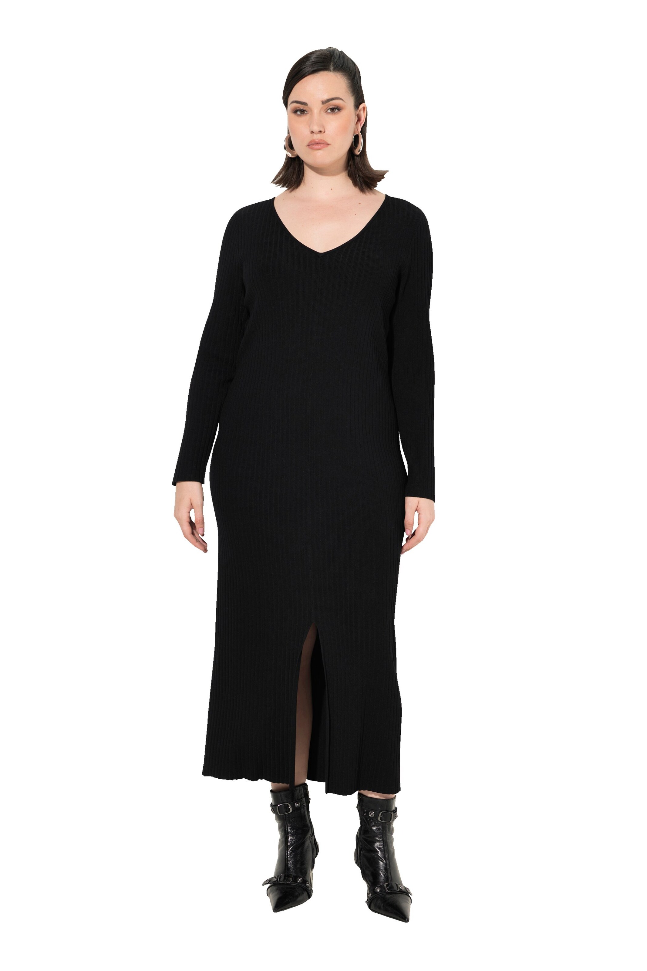 Ulla Popken Kleid in Schwarz: Vorderseite