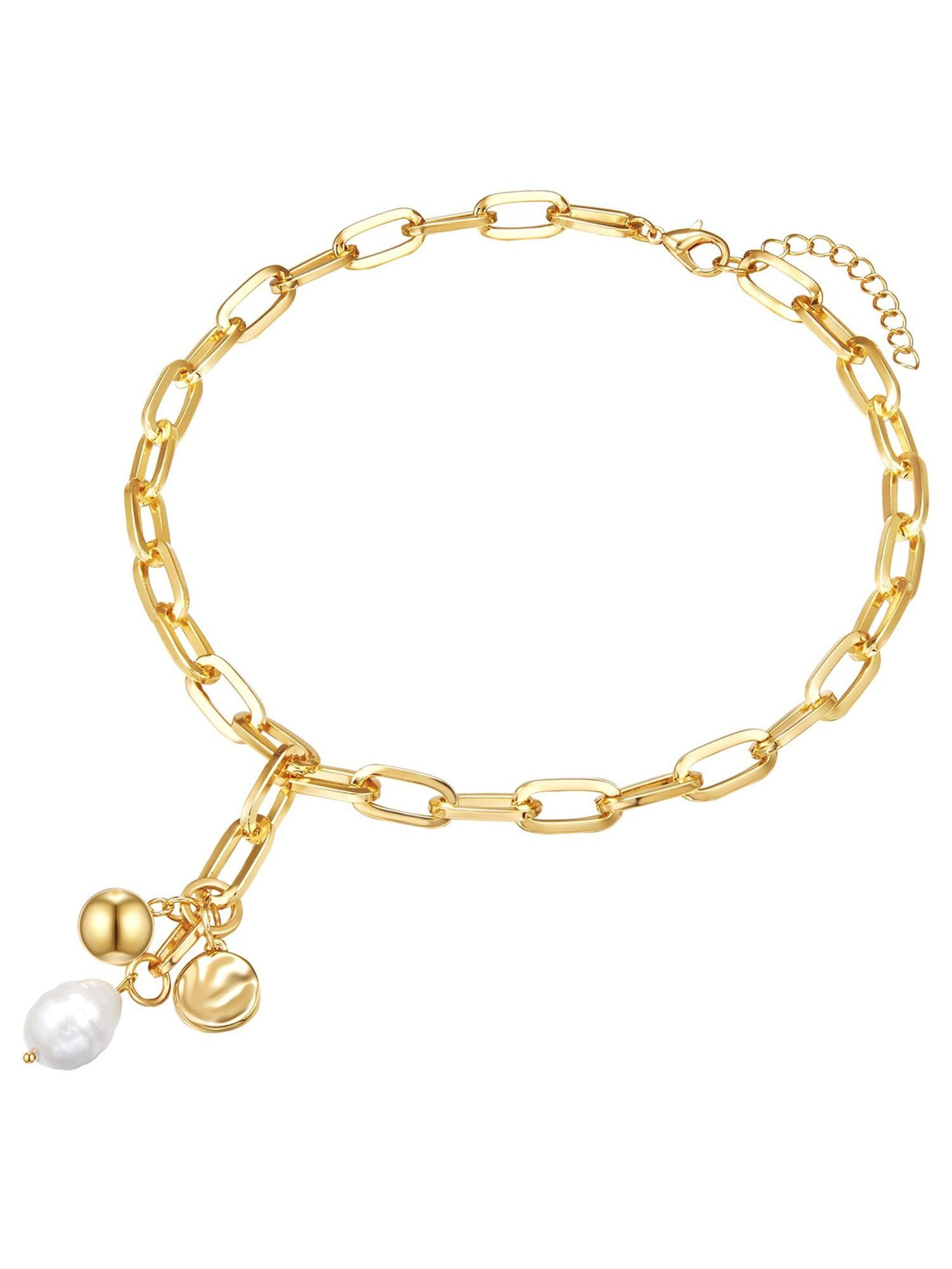 Lulu & Jane Kette in goldgelb, Produktansicht