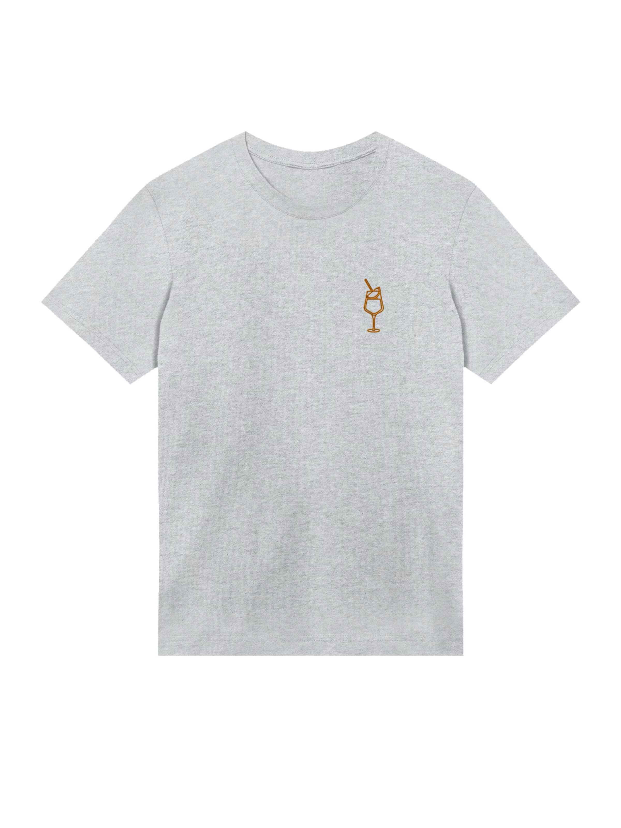 T-Shirt 'Orange Spritz' F4NT4STIC en gris : devant