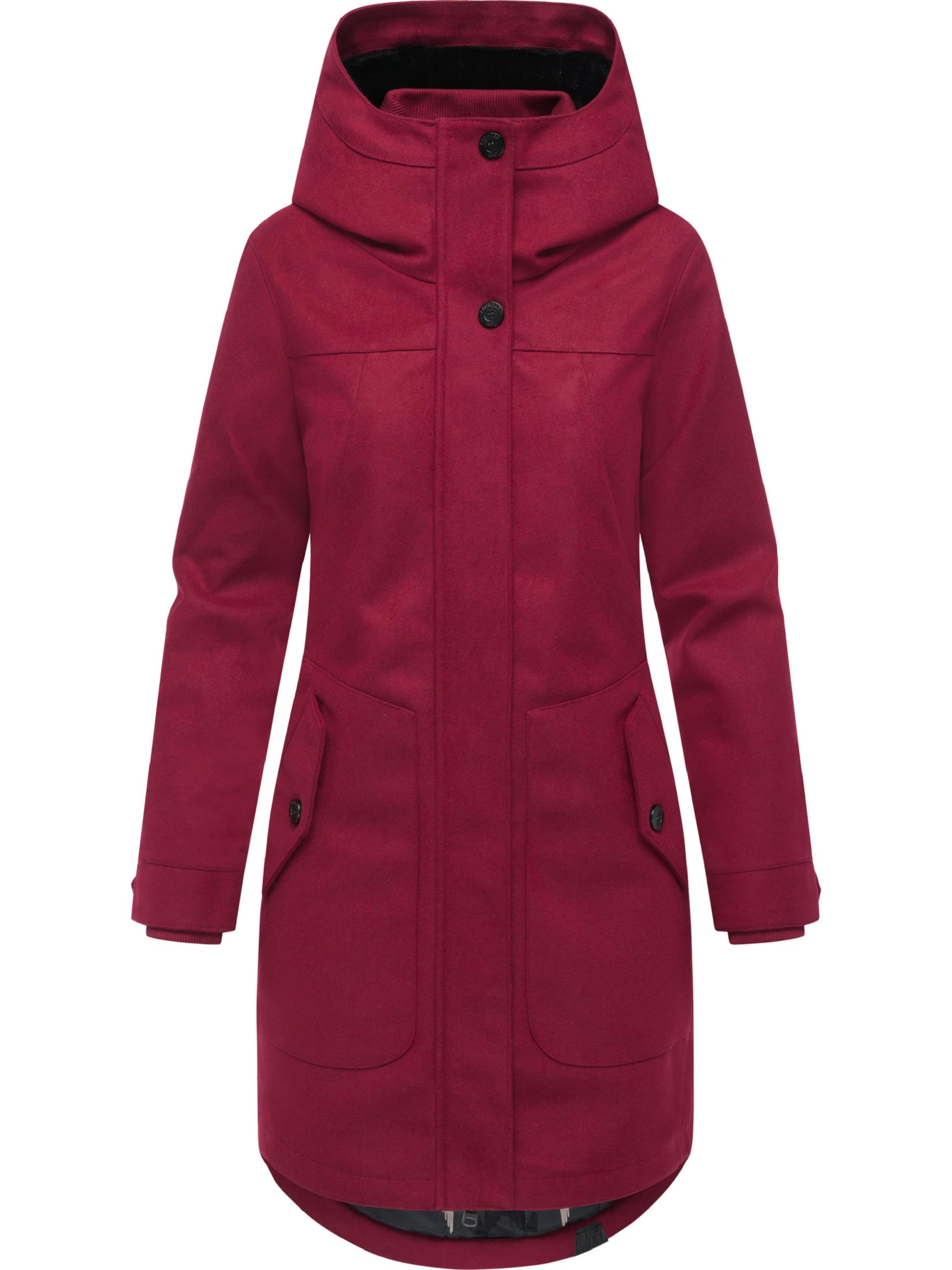 Ragwear Mantel 'Jannisa' in Rot: Vorderseite