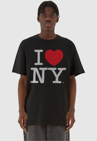 Merchcode Shirt ' I Love NY' in Schwarz: predná strana