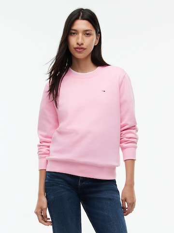Sweat-shirt Tommy Jeans en rose : devant
