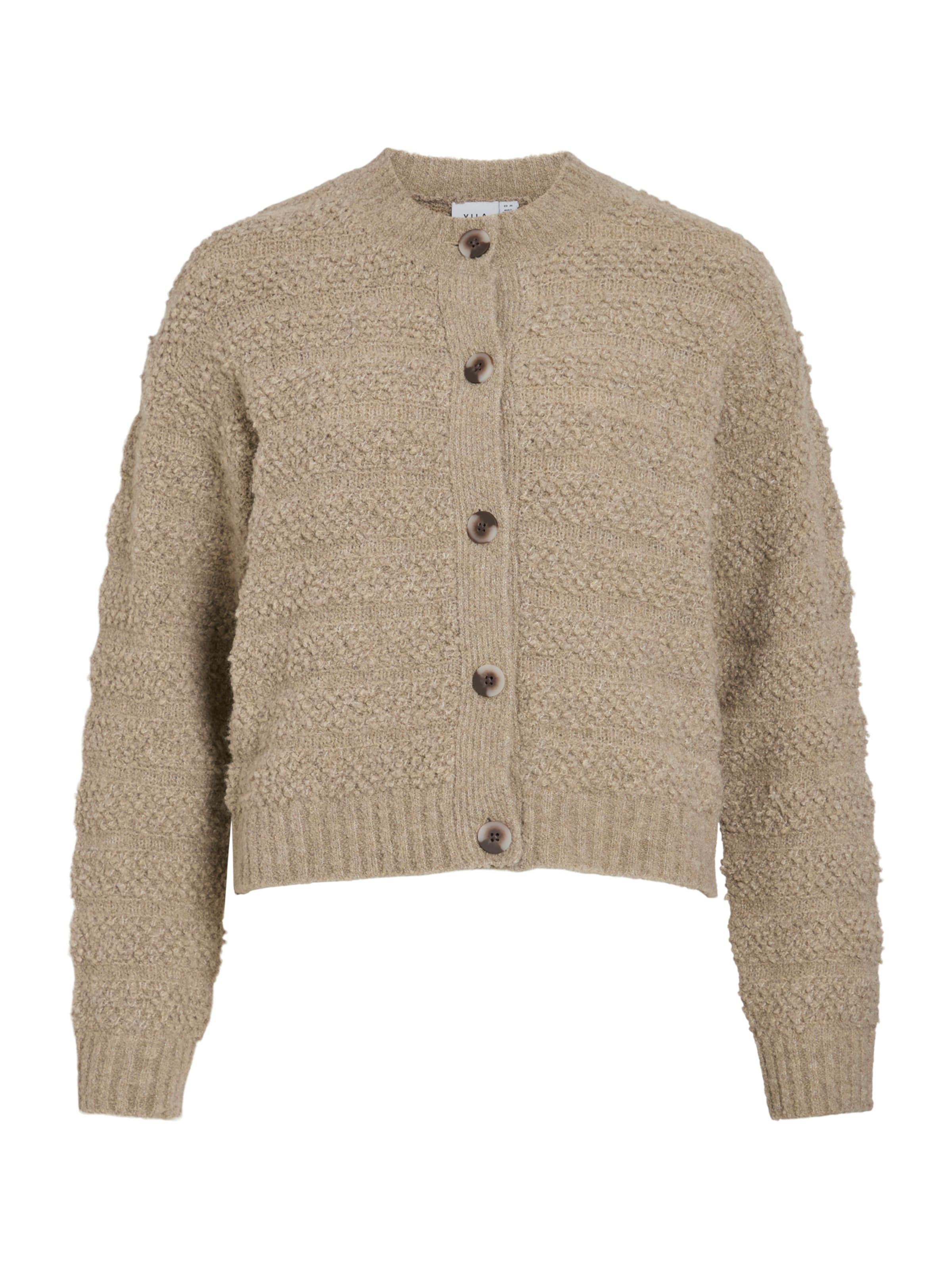 VILA Neuletakki värissä beige: etupuoli