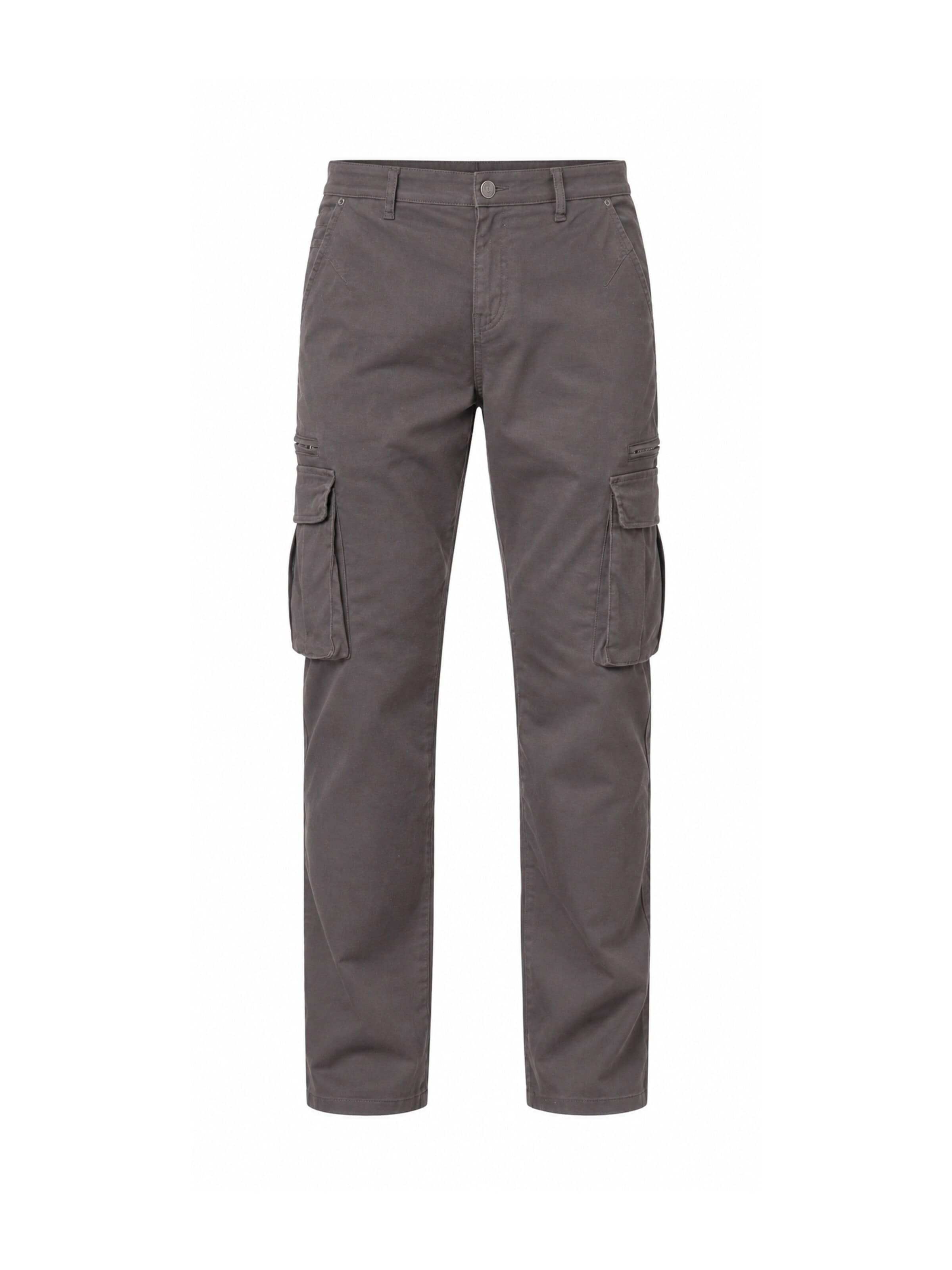 Deeluxe Regular Broek in Grijs: voorkant