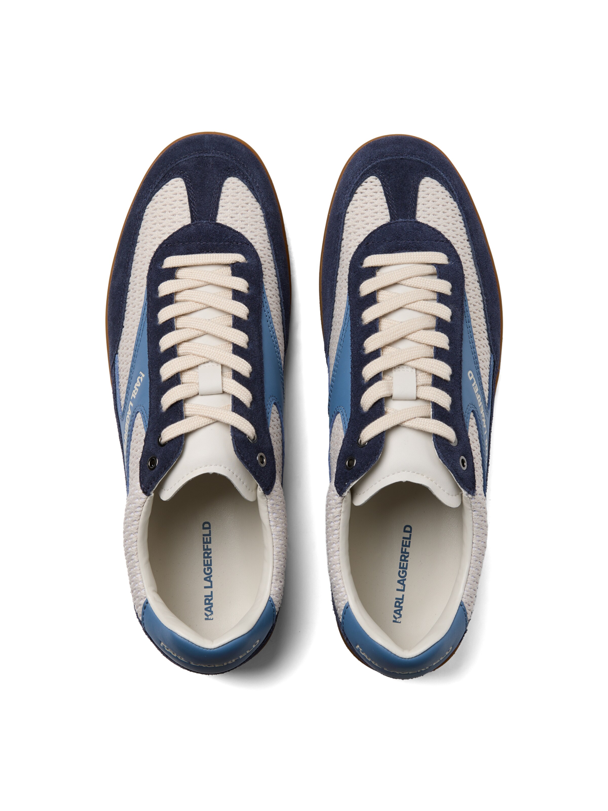 KARL LAGERFELD JEANS Låg sneaker ' KANDIDATE LOW TOP ' i blå