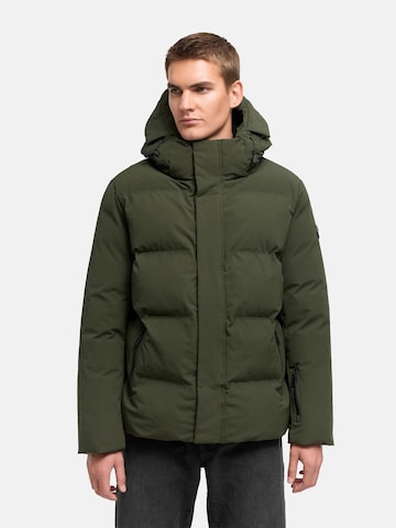STONE HARBOUR Winterjas 'Nerioo XX' in Groen: voorkant