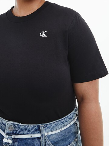 T-shirt Calvin Klein Jeans Curve en noir