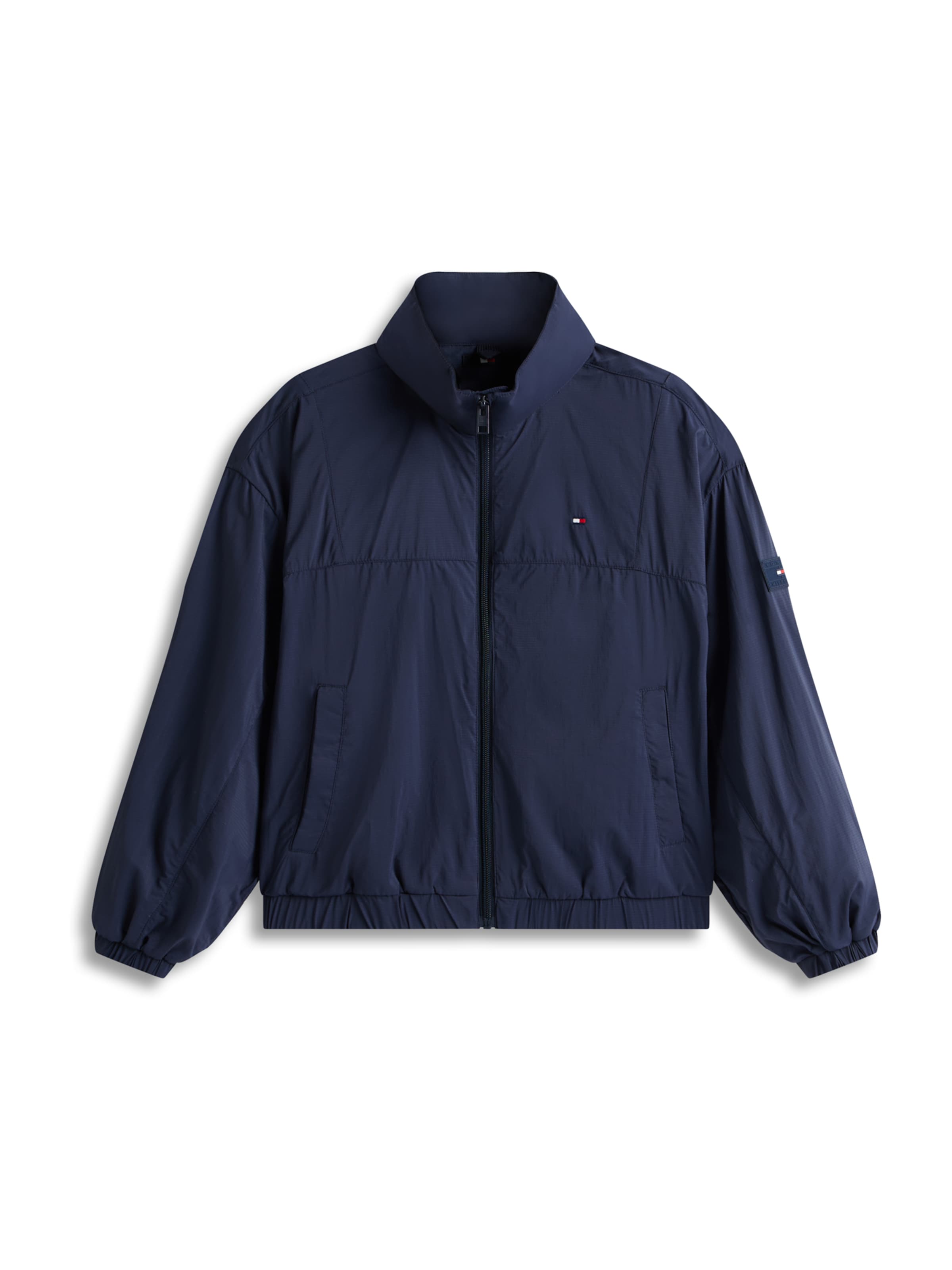 TOMMY HILFIGER Prehodna jakna | modra barva: sprednja stran