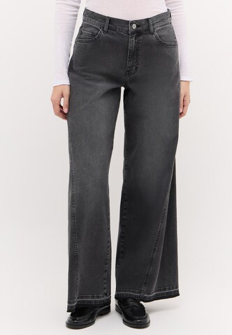 Angels Wide Leg Jeans in Schwarz: Vorderseite