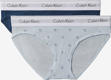 Slip Calvin Klein en bleu : devant