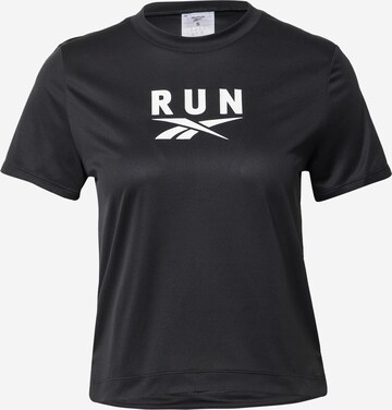 Reebok Functioneel shirt in Zwart: voorkant