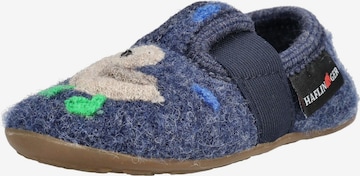 HAFLINGER Hausschuh in Blau: Vorderseite