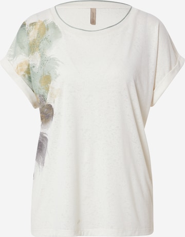 T-shirt Soyaconcept en beige : devant