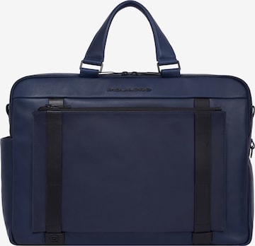 Piquadro Document Bag 'David' in Blue: front