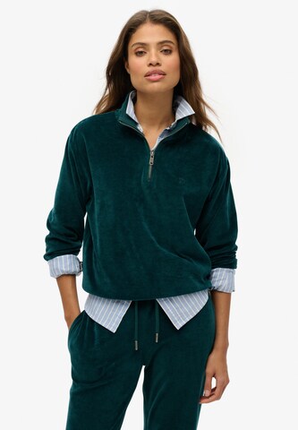 Superdry Sweatshirt in Groen: voorkant