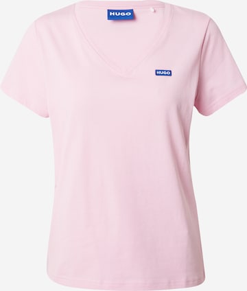 T-shirt 'Classic' HUGO Blue en rose : devant