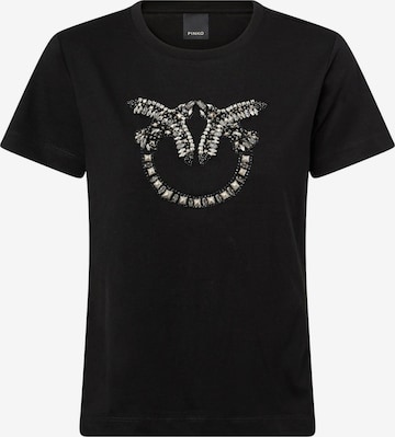 PINKO Tričko 'PINKO QUENTIN T-SHIRT JERSEY T-SHIRT' – černá: přední strana