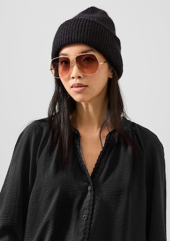 QS Bluse in Schwarz: Vorderseite