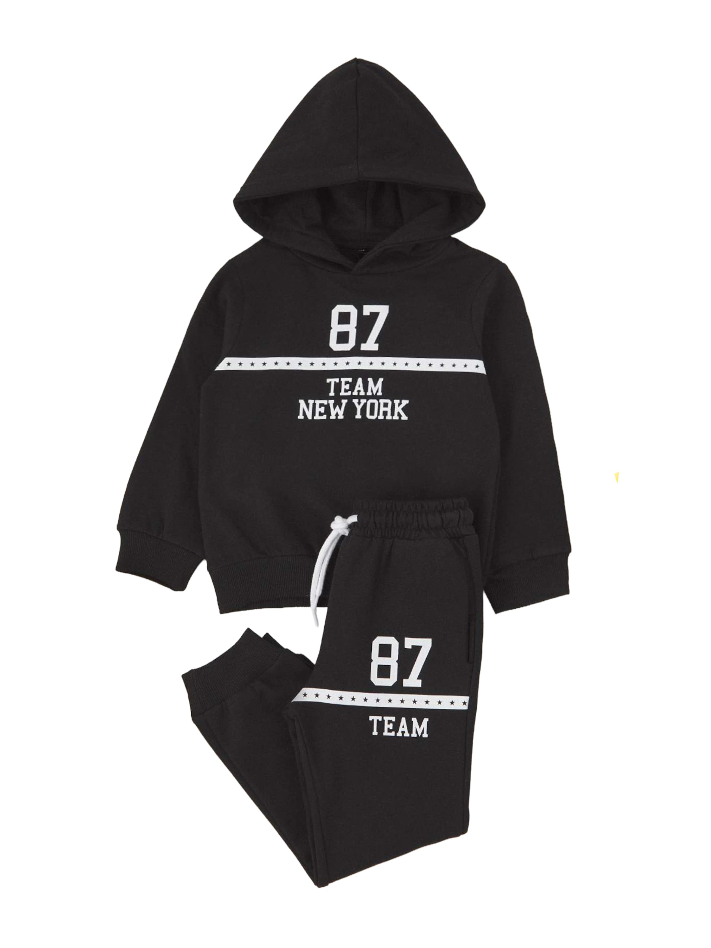 Trendyol Sweatsuit in Black: front