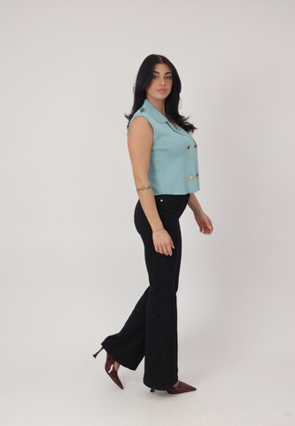 Chemisier Elara en bleu