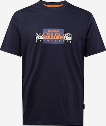 NAPAPIJRI Shirt 'SMALLWOOD' in Blauw: voorkant