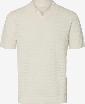 SELECTED Pullover 'SLHLINO' in Beige: Vorderseite