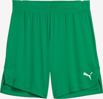 Pantaloni sport 'Teamjaws Starter' de la PUMA pe verde: față