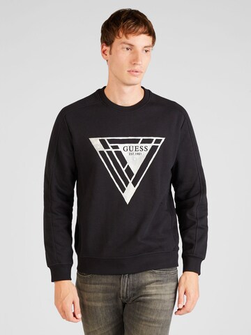 GUESS Sweatshirt in Zwart: voorkant