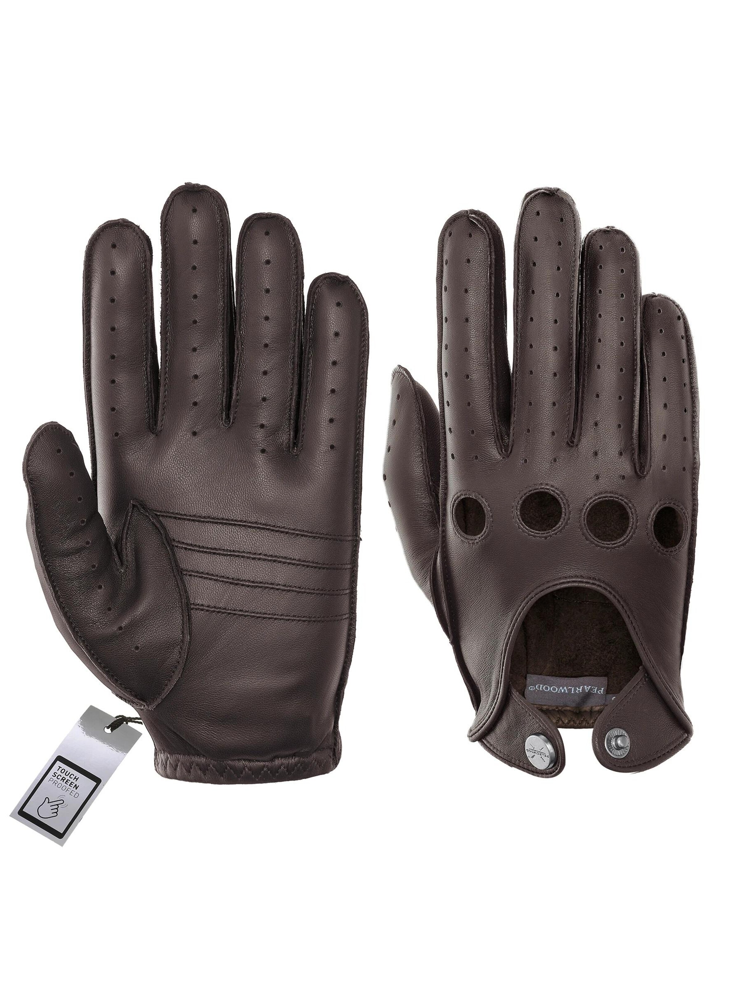 Pearlwood Fingerhandschuhe 'CLARK'‌‌‌ in Braun