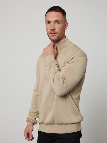 DAN FOX APPAREL Sweter 'Enno' w kolorze beżowy: przód