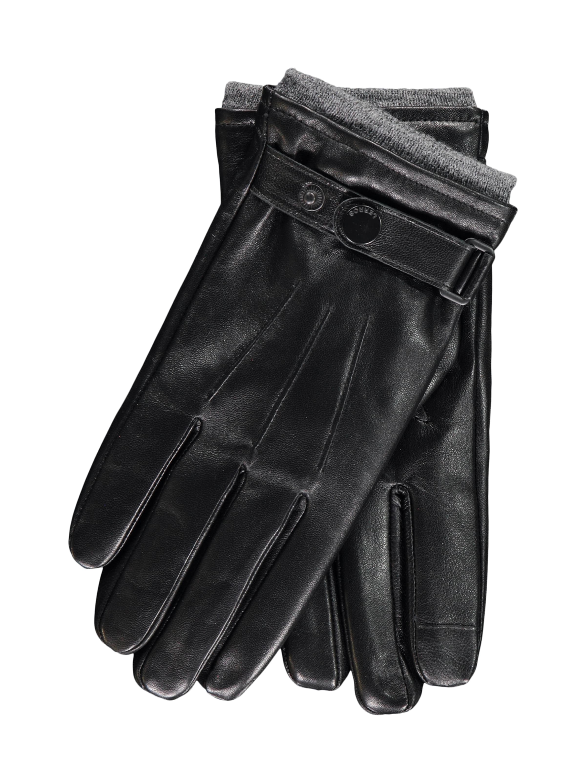 LERROS Full finger gloves in Black: front