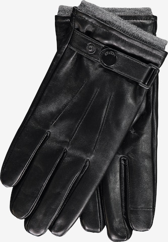 LERROS Vingerhandschoenen in Zwart: voorkant