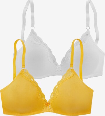 PETITE FLEUR T-shirt Bra in Yellow: front