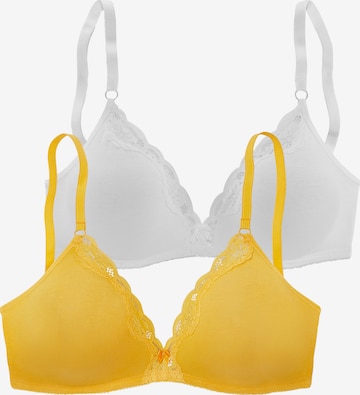Soutien-gorge PETITE FLEUR en jaune : devant
