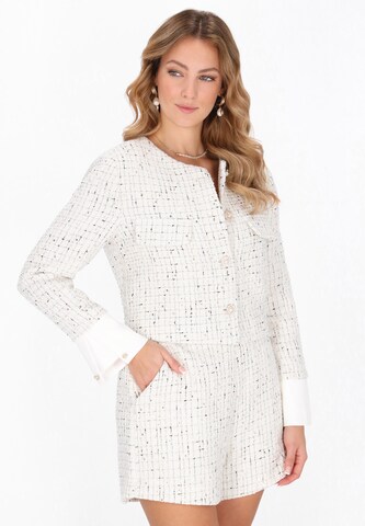 faina Blazer in White