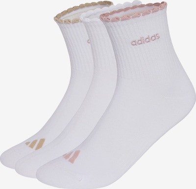 ADIDAS PERFORMANCE Urheilusukat 'womens quarter 3 Pair Pack' koossa 34-36 värissä ruskea / vaalea pinkki / valkoinen, Tuotenäkymä