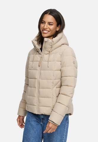 MARIKOO Winterjas 'Tayenaa 16' in Beige: voorkant