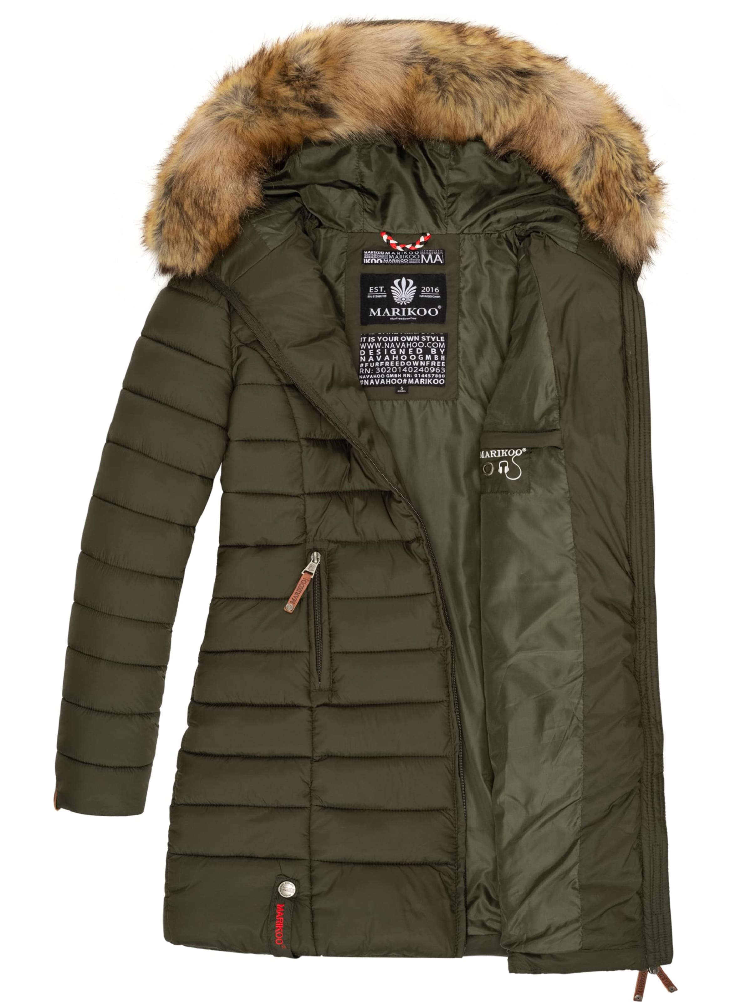 Cappotto invernale 'Rose' di MARIKOO in verde