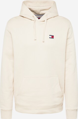 Sweat-shirt Tommy Jeans en beige : devant